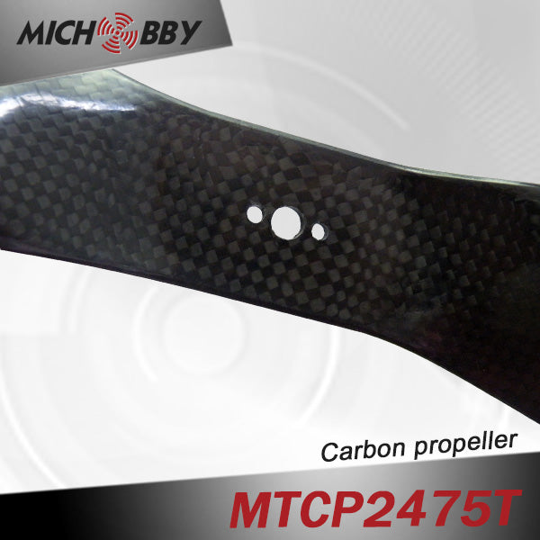 Carbon fiber propeller 24.0x7.5inch for aerial photography uav