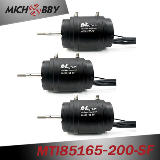 3pcs Maytech Fully Waterproof / Watercooled 85165 200KV Inrunner Brushless Motor