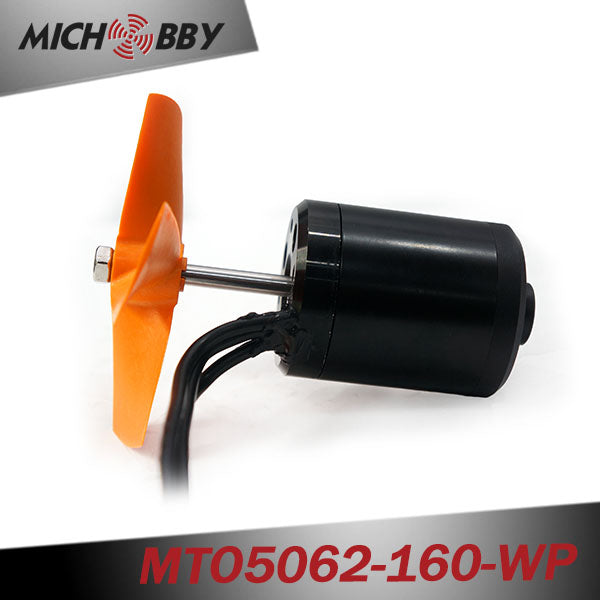 Outrunner fully waterproof bldc motor 5062 160KV with propeller for Electric Boat