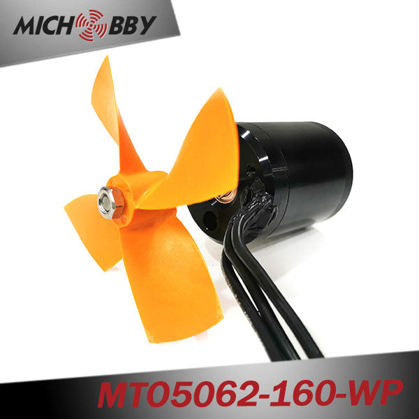 Outrunner fully waterproof bldc motor 5062 160KV with propeller for Electric Boat