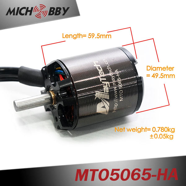 In Stock! MTO5065-220/270-HA Maytech 2pcs 5065 220/270KV Bruhsless Outrunner Sensored Motor Open Cover 8mm Shaft