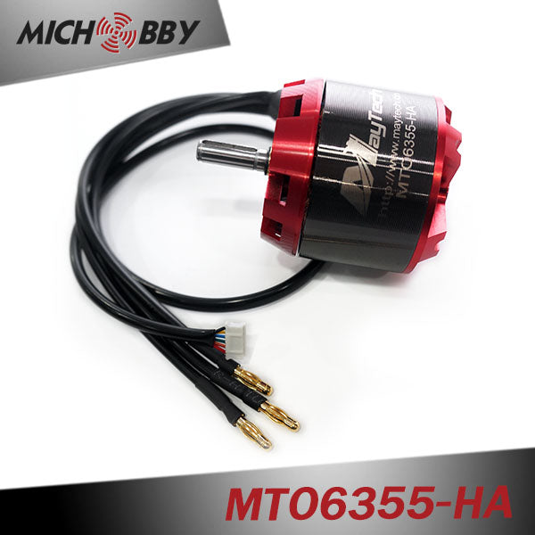 In Stock! MTO6355-190-HA/MTO6355-230-HA 6355 190/230KV Brushless Outrunner Sensored Motor Red Open Cover 8mm Shaft