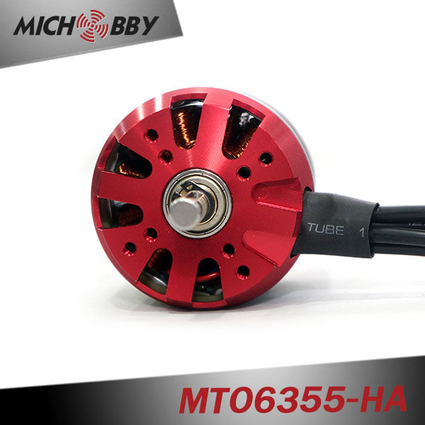 In Stock! MTO6355-190-HA/MTO6355-230-HA 6355 190/230KV Brushless Outrunner Sensored Motor Red Open Cover 8mm Shaft