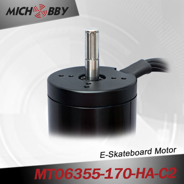 Maytech 6355 170kv electric scooter engine with closed cover and 50A VESC based controller for electric mountainboard