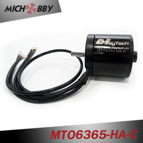 MTO6355-170/190-HA-C 6355 170KV 190KV Brushless Outrunner Sensored Motor Black Sealed Cover (8mm shaft)