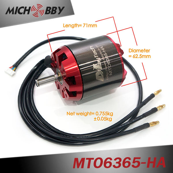 In Stock! MTO6365-200/190/170-HA Maytech sensored engine 6365 170KV 190KV 200KV Brushless Motor