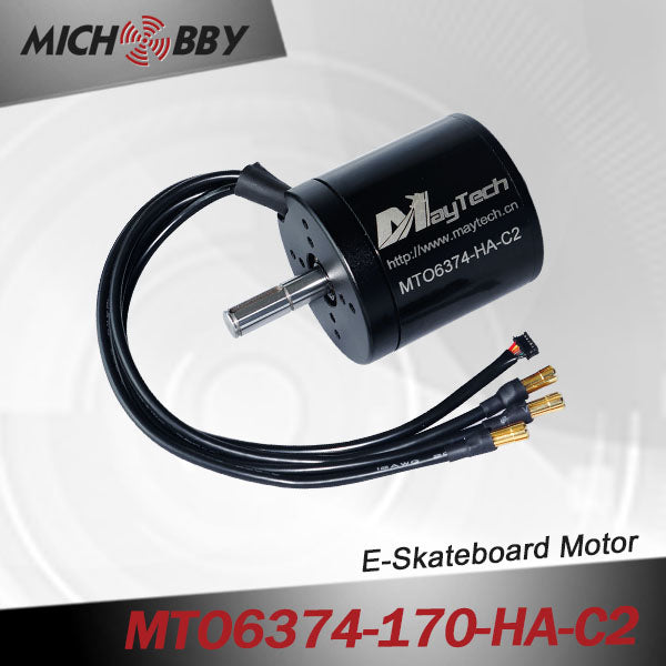 Maytech 6374 170kv electric engine with closed cover and 50A VESC based controller for electric mountainboard