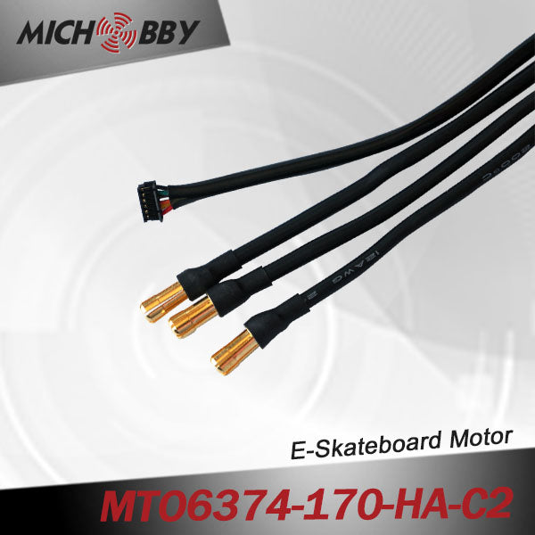 Maytech 6374 170kv electric engine with closed cover and 50A VESC based controller for electric mountainboard
