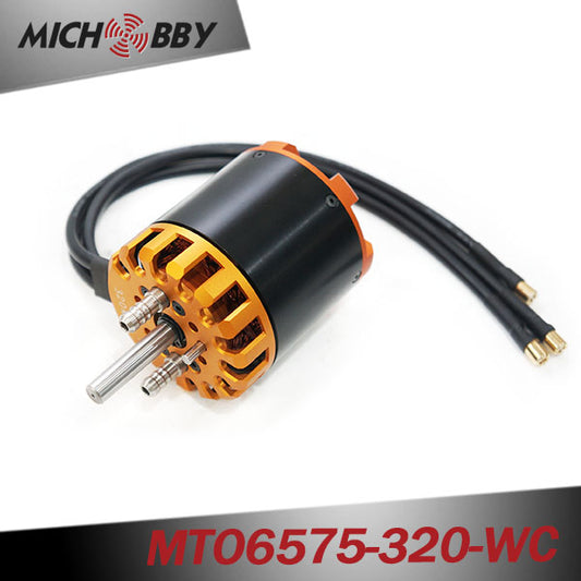 Maytech Watercooled 6575 320KV 8.5KW outrunner Brushless Sensorless Motor for Esurf/Efoil/RC Boat/Robots