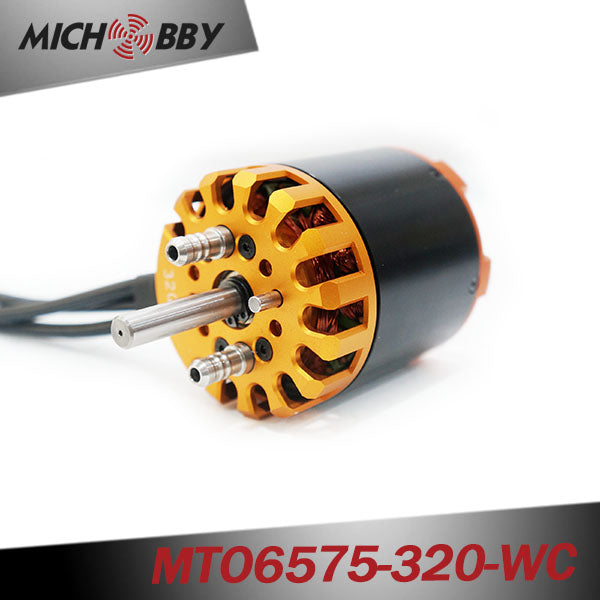 Maytech Watercooled 6575 320KV 8.5KW outrunner Brushless Sensorless Motor for Esurf/Efoil/RC Boat/Robots