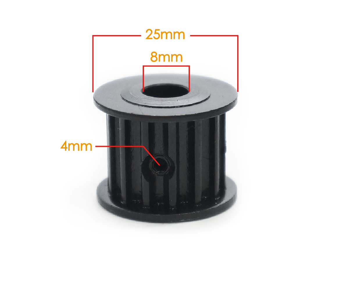 In Stock! Electric Skateboard 5M Pulleys 8mm shaft Motor Pulley HTD255mm-5M Belt Wheel Pulley Set