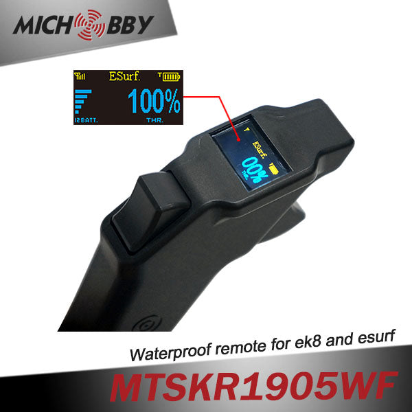 (In Stock!) Maytech MTSKR1905WF V3.0 New Waterproof Remote Control Wirless Hand Controller for Esk8/Esurf with Display and Wireless Charging Functions with Receiver