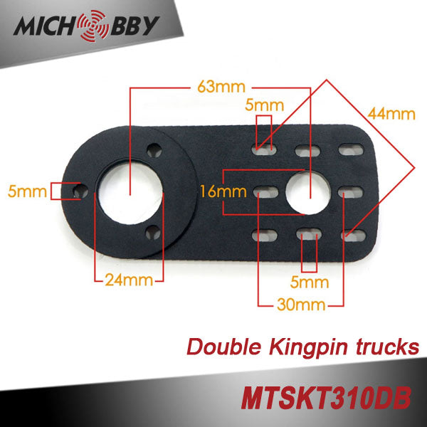 In Stock! Double kingpin trucks Dual belt driven electric skateboard truck MTSKT310DB for DIY electric longboard