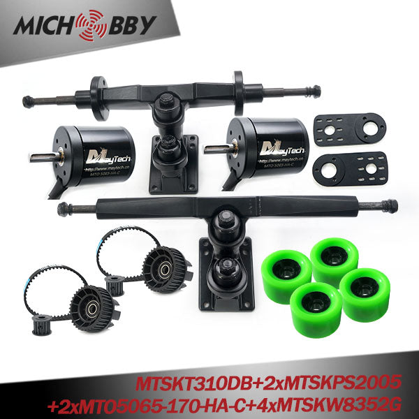 In Stock! Maytech 4-Wheel Electric Skateboard Belt Drive Motor Kit Electric Skateboard Brushless Electric Motor 83mm/90mm Wheels kits