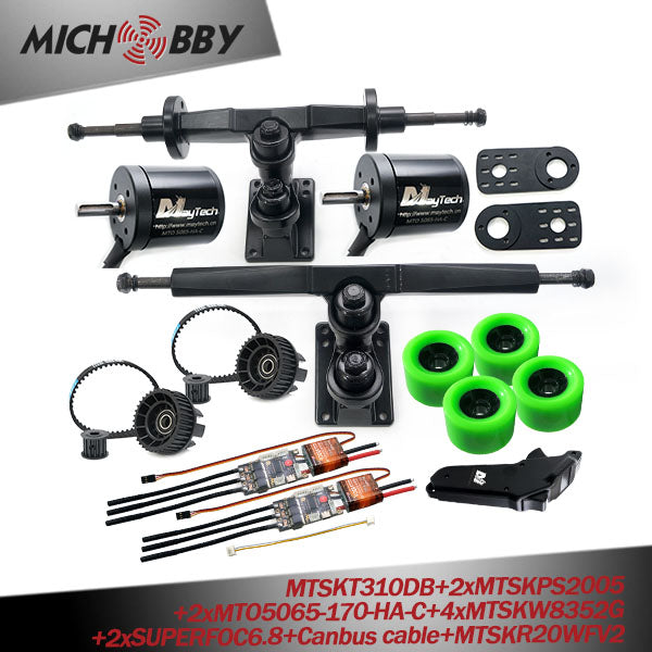 Maytech Electric Longboard Drive Kit 5065 6355 6365 6374 Brushless Dc Motor Eskateboard Remote Trucks Superfoc6.8 VESC6