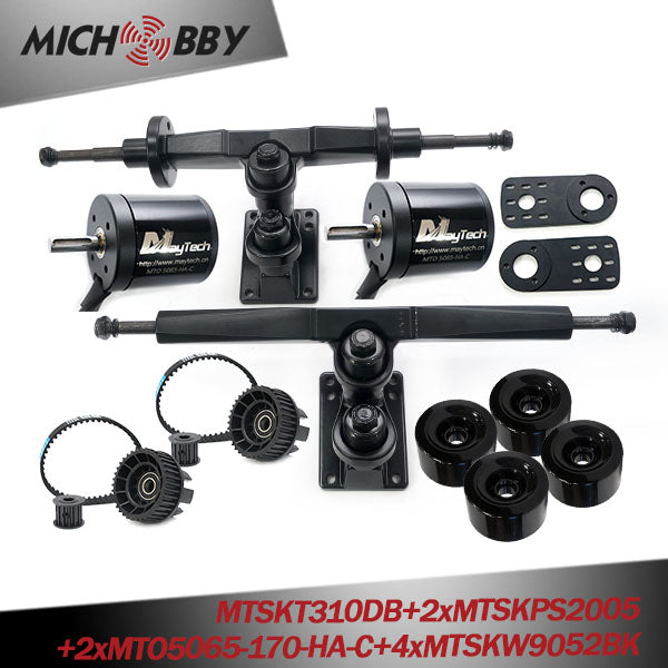 In Stock! Maytech 4-Wheel Electric Skateboard Belt Drive Motor Kit Electric Skateboard Brushless Electric Motor 83mm/90mm Wheels kits