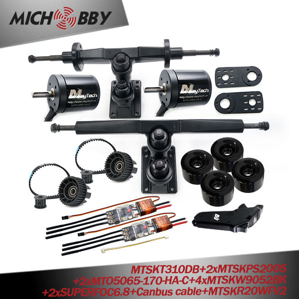 Maytech Electric Longboard Drive Kit 5065 6355 6365 6374 Brushless Dc Motor Eskateboard Remote Trucks Superfoc6.8 VESC6