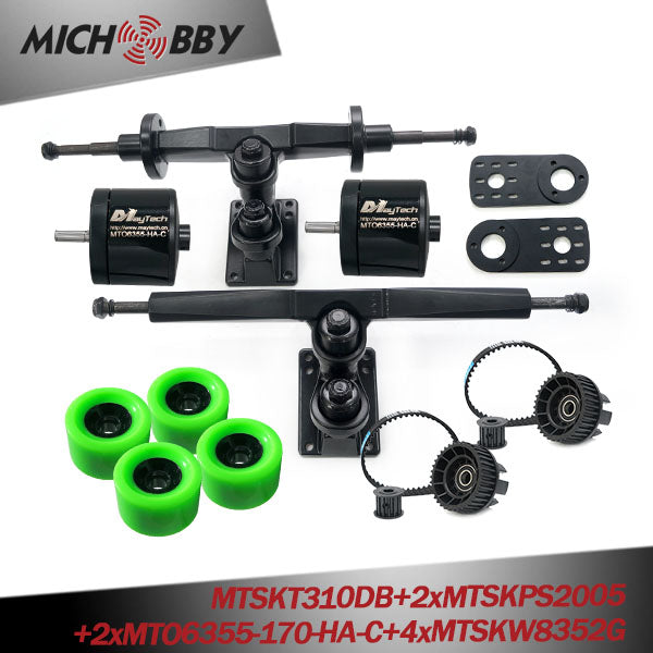 In Stock! Maytech 4-Wheel Electric Skateboard Belt Drive Motor Kit Electric Skateboard Brushless Electric Motor 83mm/90mm Wheels kits