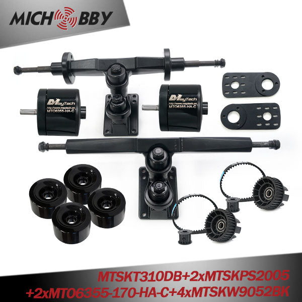 In Stock! Maytech 4-Wheel Electric Skateboard Belt Drive Motor Kit Electric Skateboard Brushless Electric Motor 83mm/90mm Wheels kits