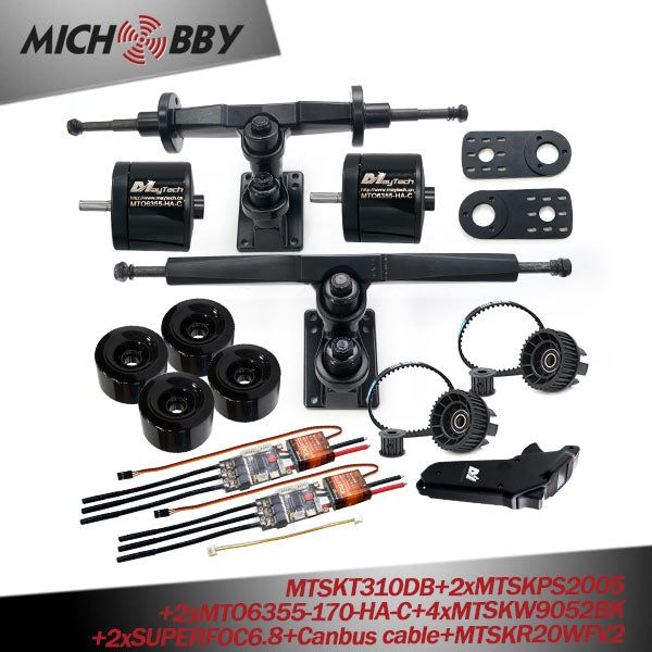 Maytech Electric Longboard Drive Kit 5065 6355 6365 6374 Brushless Dc Motor Eskateboard Remote Trucks Superfoc6.8 VESC6