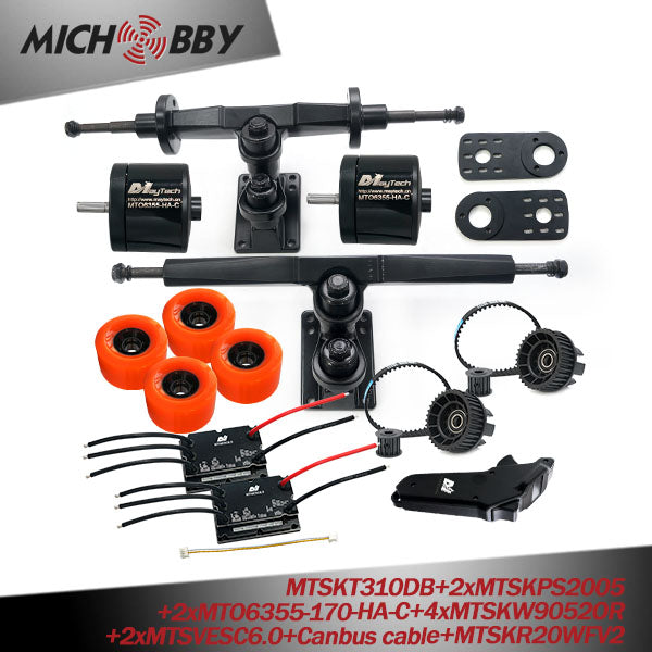 In Stock! Maytech VESC6.0 V2 Screen Remote Sealed Waterproof Dustproof Motor 6355 6365 6374 DIY Electric Skateboard Kit