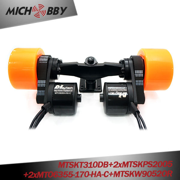 In Stock! Maytech 4-Wheel Electric Skateboard Belt Drive Motor Kit Electric Skateboard Brushless Electric Motor 83mm/90mm Wheels kits