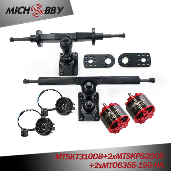 In Stock! Maytech DIY Electric Skateboard Longboard Double Kingpin Trucks and Motor Kits (Dual Drive) 5065 63mm Motors Kit