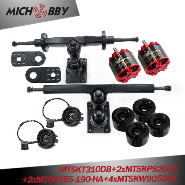 In Stock! Maytech E-Skateboard Belt Drive Truck 4 Wheel Longboard 5065/6355/6365/6374 Motors Pulleys Trucks Wheels kit