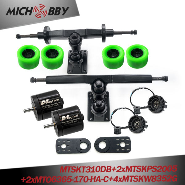 In Stock! Maytech 4-Wheel Electric Skateboard Belt Drive Motor Kit Electric Skateboard Brushless Electric Motor 83mm/90mm Wheels kits