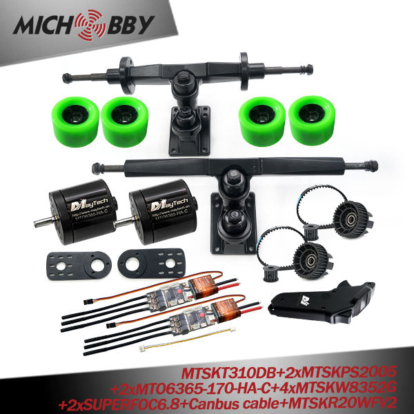 Maytech Electric Longboard Drive Kit 5065 6355 6365 6374 Brushless Dc Motor Eskateboard Remote Trucks Superfoc6.8 VESC6