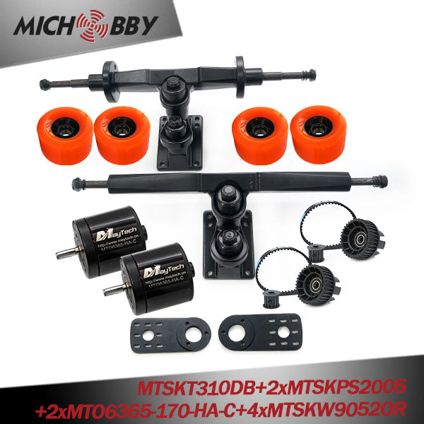 In Stock! Maytech 4-Wheel Electric Skateboard Belt Drive Motor Kit Electric Skateboard Brushless Electric Motor 83mm/90mm Wheels kits