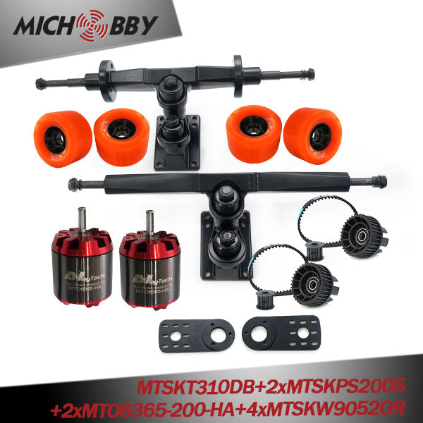 In Stock! Maytech E-Skateboard Belt Drive Truck 4 Wheel Longboard 5065/6355/6365/6374 Motors Pulleys Trucks Wheels kit