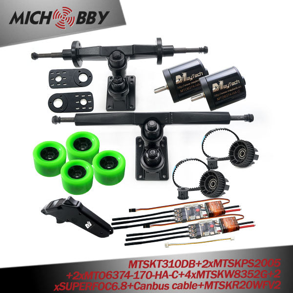 Maytech Electric Longboard Drive Kit 5065 6355 6365 6374 Brushless Dc Motor Eskateboard Remote Trucks Superfoc6.8 VESC6