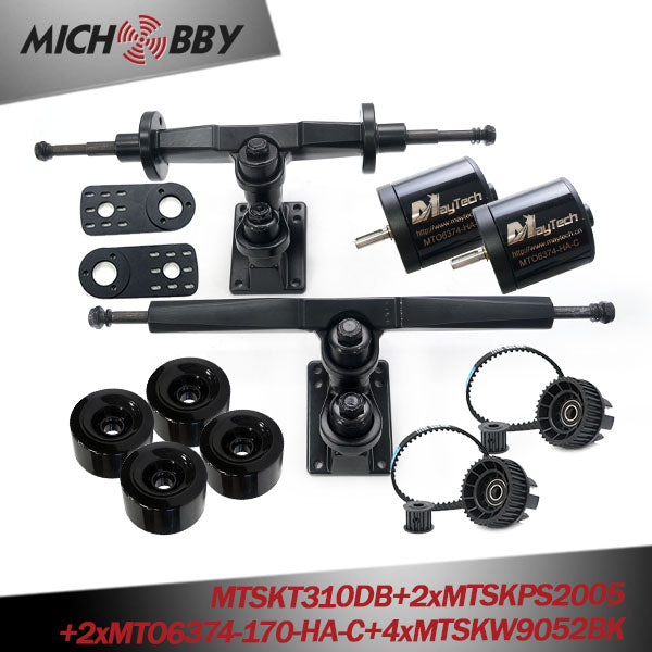 In Stock! Maytech 4-Wheel Electric Skateboard Belt Drive Motor Kit Electric Skateboard Brushless Electric Motor 83mm/90mm Wheels kits