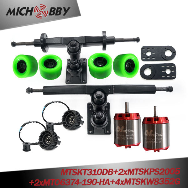 In Stock! Maytech E-Skateboard Belt Drive Truck 4 Wheel Longboard 5065/6355/6365/6374 Motors Pulleys Trucks Wheels kit