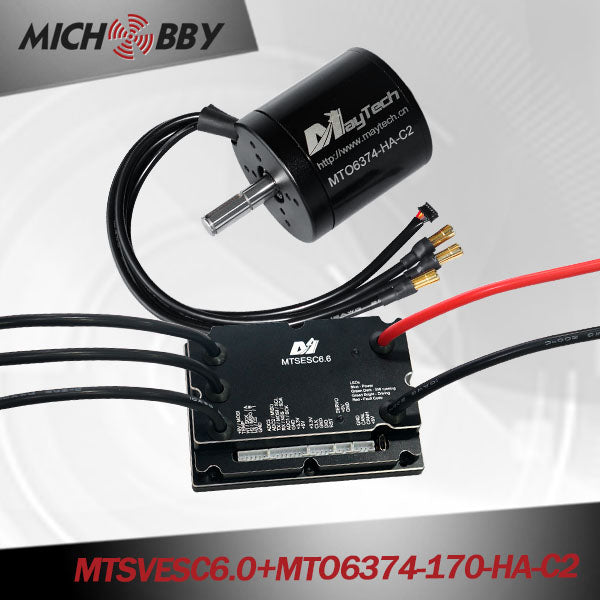 In Stock! MICHOBBY 6374/6880/8085 Brushless Motor + 200A VESC6.0 Based Speed Controller Kit for Electric Skateboard Mountainboard