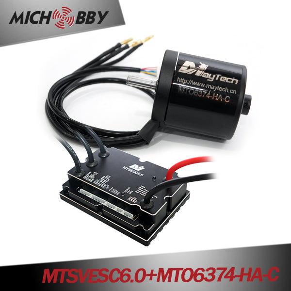 In Stock! (Motor+ESC) Robot kit electric skateboard kit MTSVESC6.0 200A VESC based ESC and brushless black sealed motor (battle-hardened)