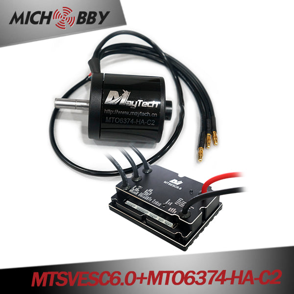 In Stock! (Motor+ESC) Robot kit electric skateboard kit MTSVESC6.0 200A VESC based ESC and brushless black sealed motor (battle-hardened)