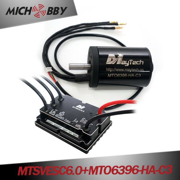 In Stock! (Motor+ESC) Robot kit electric skateboard kit MTSVESC6.0 200A VESC based ESC and brushless black sealed motor (battle-hardened)