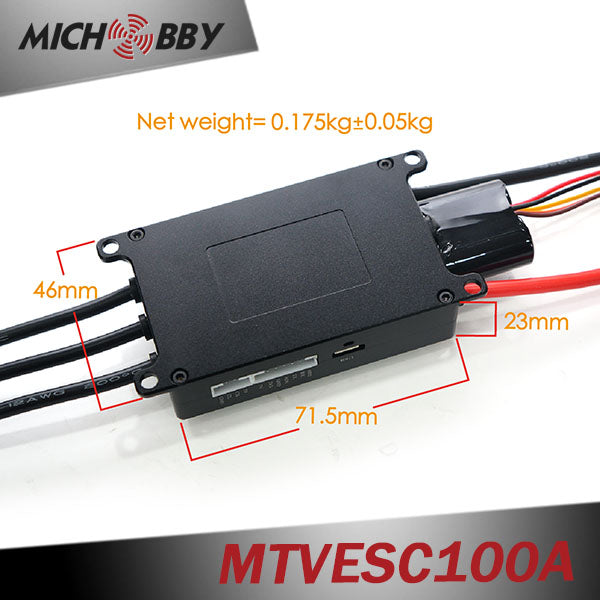 New MTSPF4.6K 100A SUPERFOC ESC based on V4.12 VESC_TOOl Compatible speed controller