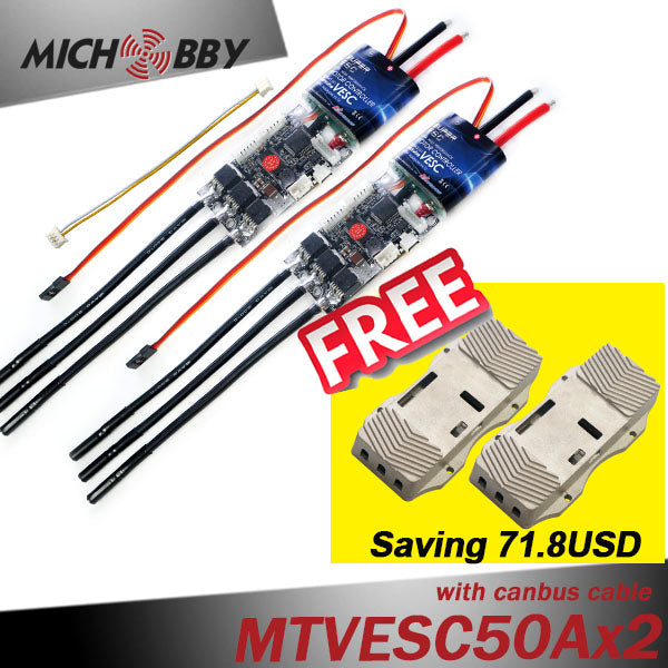 In Stock! Maytech VESC50A 2pcs/set Electric Speed Controller for Electric Skateboard Mountainboard