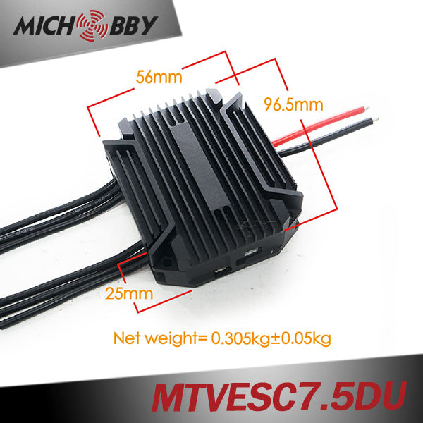 MTVESC7.5DU Dual 50A VESC based Electric Speed Controller With Aluminum Case