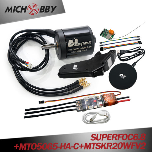 (Motor+ESC+Remote) DIY Electric skateboard longboard kit SUPERFOC6.8 based on VESC6 Speed Controller 50A and brushless black sealed motor (battle-hardened) and Remote