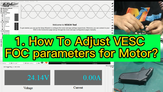 How to Adjust VESC FOC Parameters for Motor - Foil Assist Kit