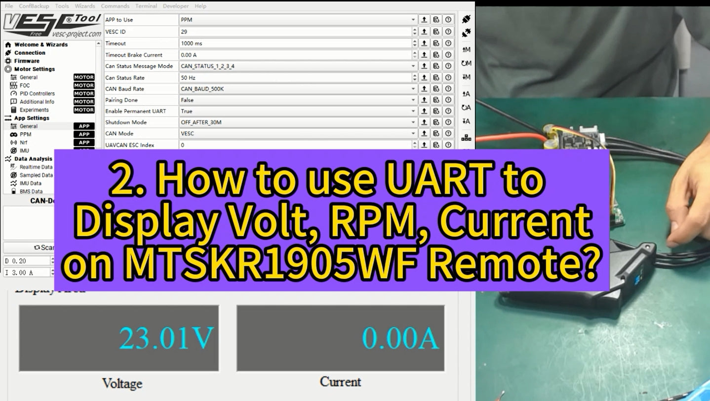 programming basic python code on the mh1905 evb - ... How to Display Volt, Current, RPM, Temp on Maytech Remote with TX and ...