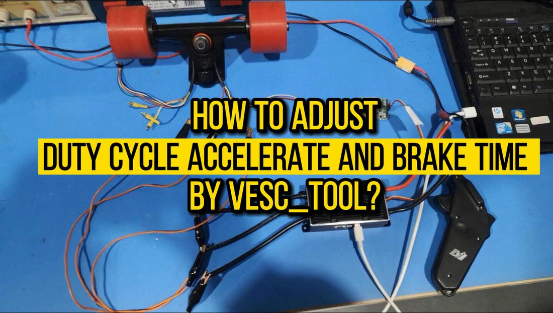 How to adjust VESC duty cycle mode accelerate and brake time by VESC_TOOL?