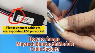How to connect Maytech Bluetooth Module MTBLEV12 To Different SUPERFOC or VESC?