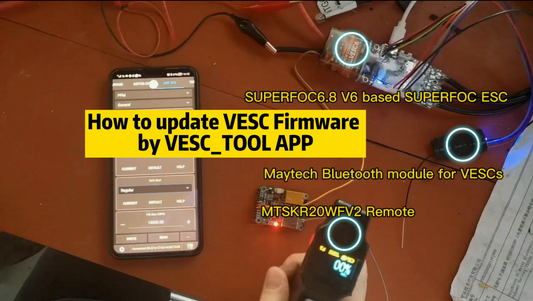How to update VESC 5.3 firmware by Phone VESC_TOOL APP?