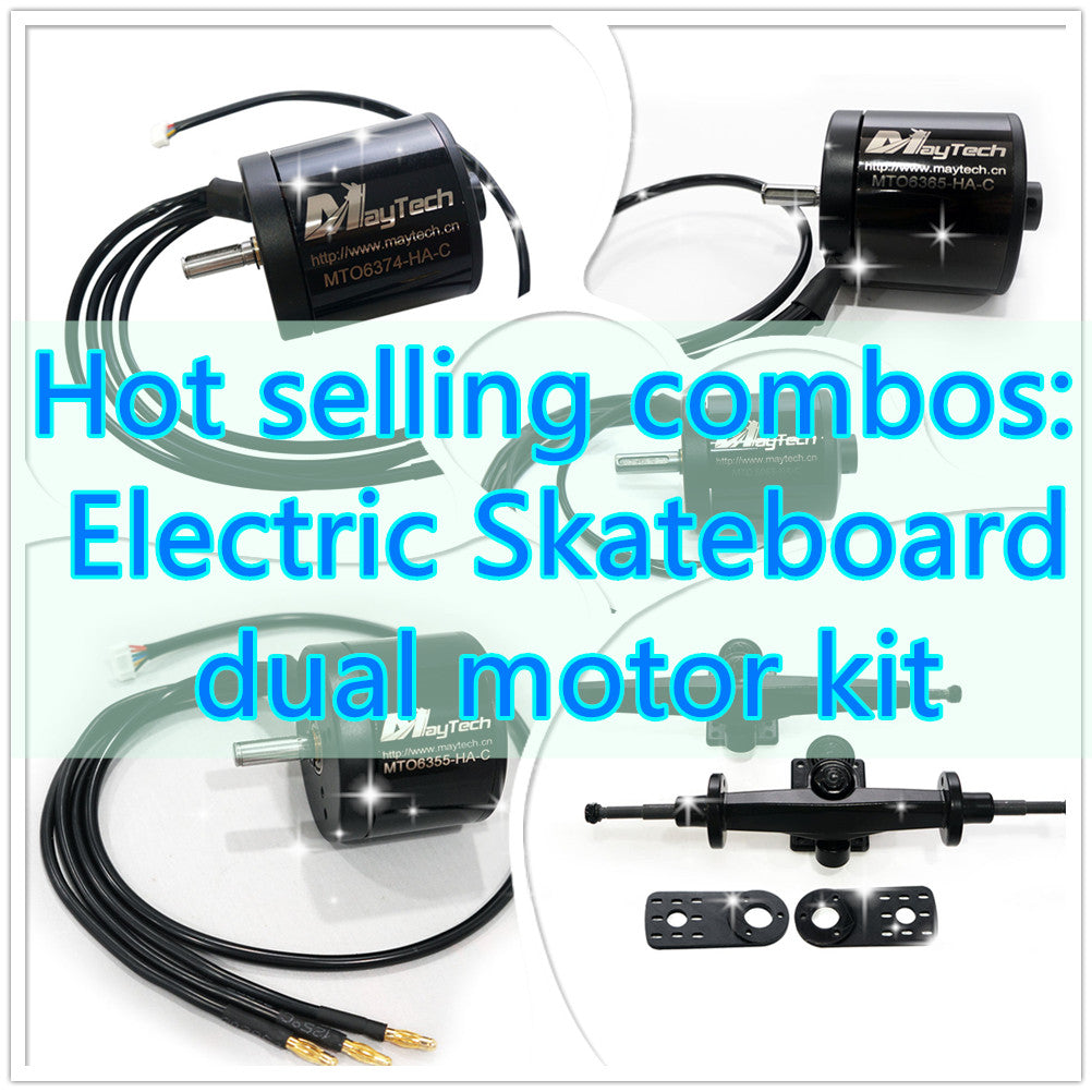 Electric skateboard dual motor kit, electric longboard kit, dual motor electric skateboard, electric skateboard kit, esk8
