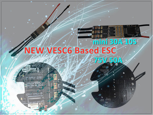 mini VESC, 75V VESC, VESC6, VESC speed controller, VESC50A, 50A 75V VESC, 30A VESC